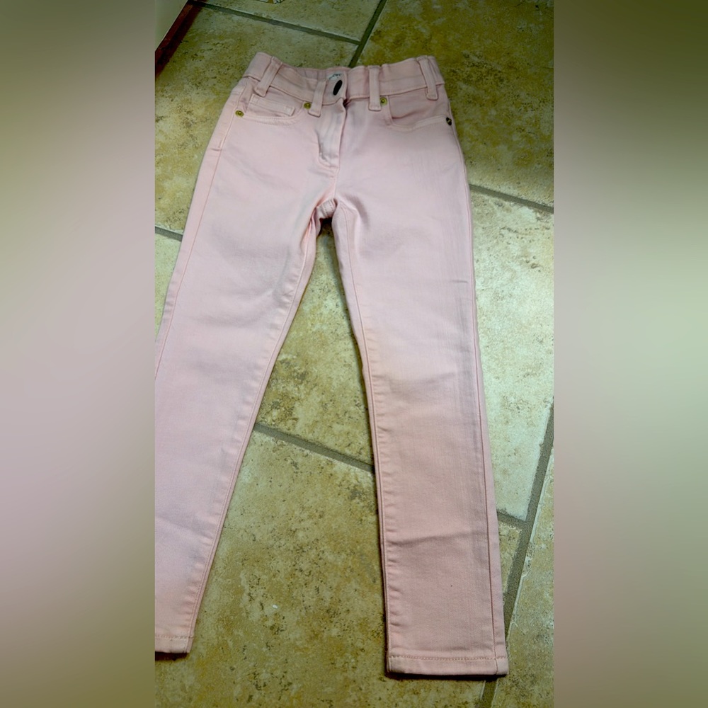 J Crew Girls size 6 Pink skinny jeans